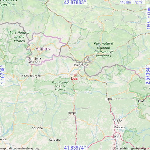 Das on map