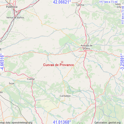 Cuevas de Provanco on map