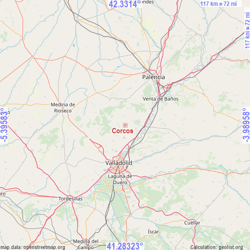 Corcos on map