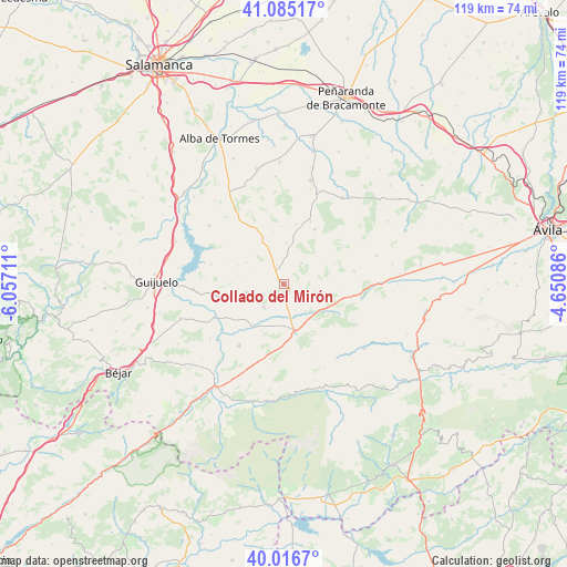 Collado del Mirón on map