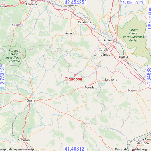 Cigudosa on map