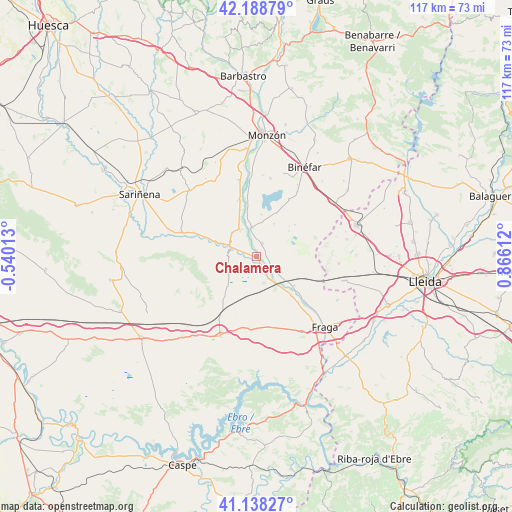 Chalamera on map