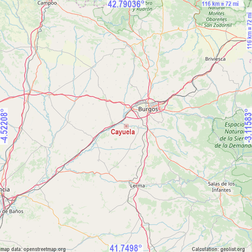 Cayuela on map