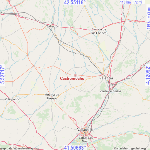 Castromocho on map