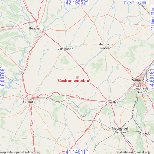 Castromembibre on map