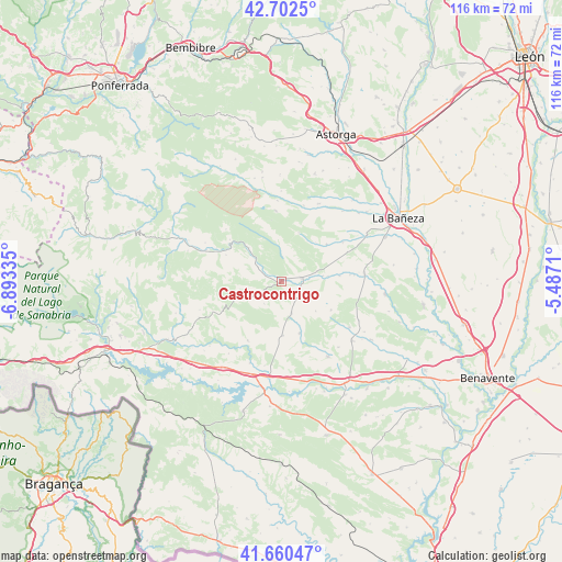 Castrocontrigo on map