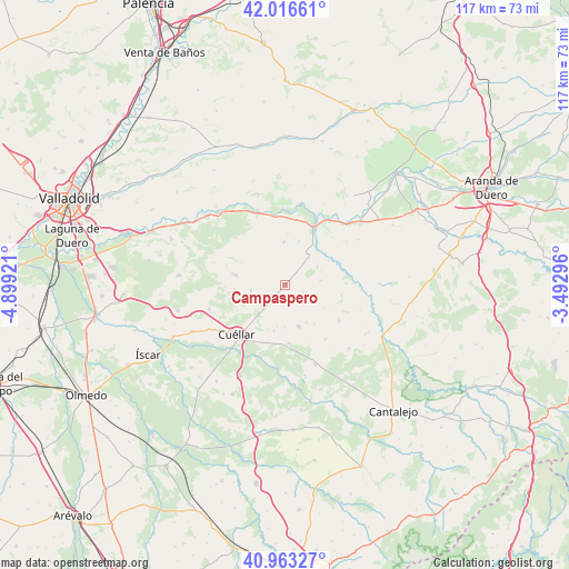 Campaspero on map