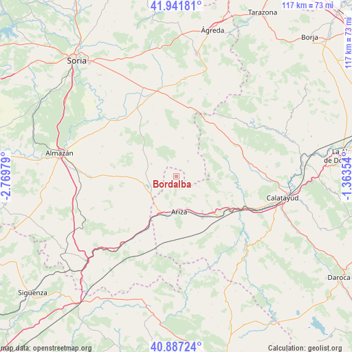 Bordalba on map