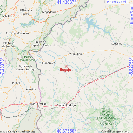 Bogajo on map