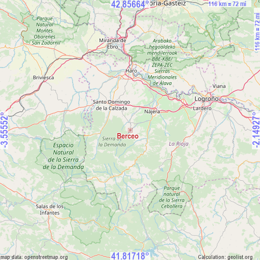 Berceo on map