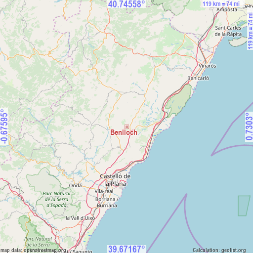 Benlloch on map
