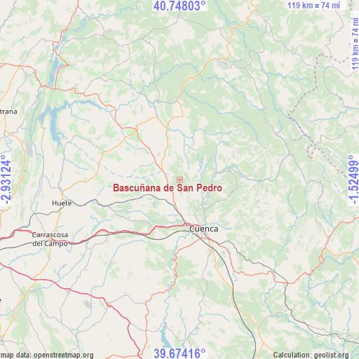 Bascuñana de San Pedro on map