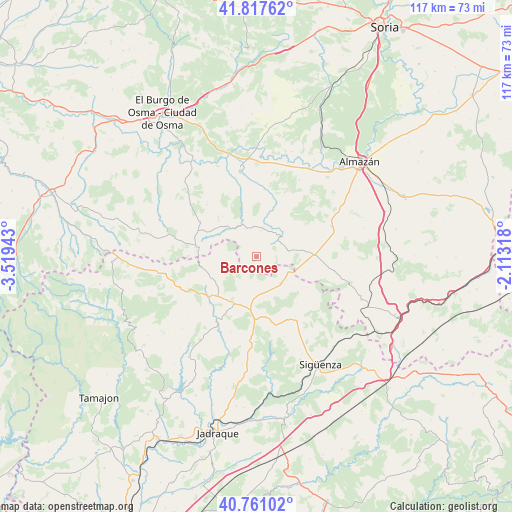 Barcones on map