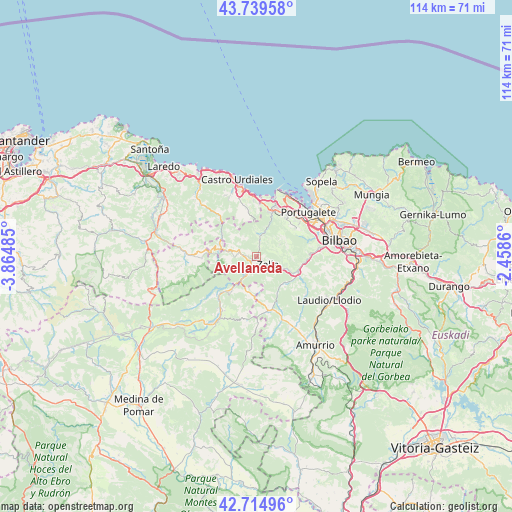 Avellaneda on map