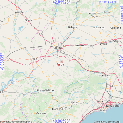 Aspa on map