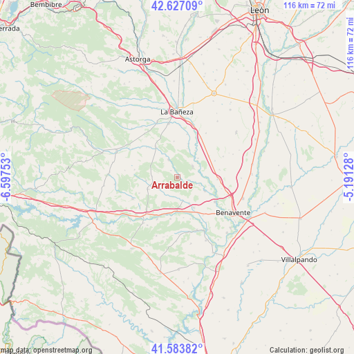 Arrabalde on map