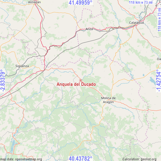 Anquela del Ducado on map