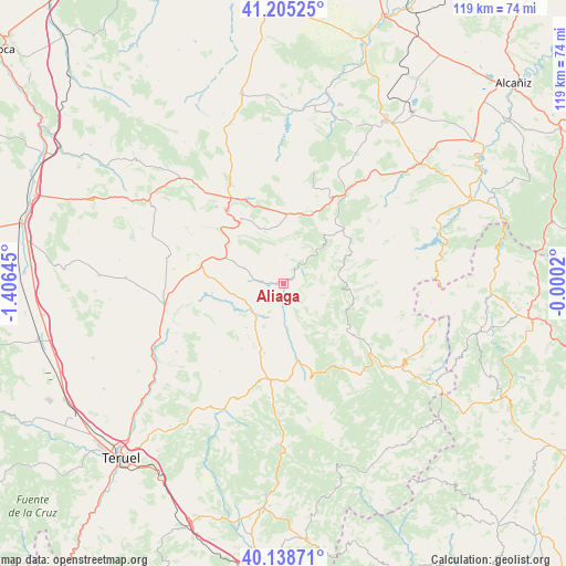 Aliaga on map