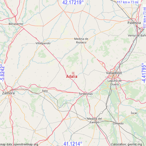 Adalia on map