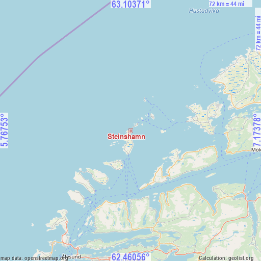 Steinshamn on map