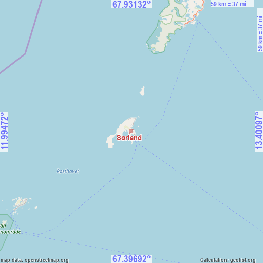 Sørland on map