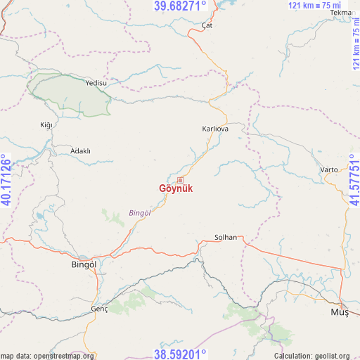 Göynük on map