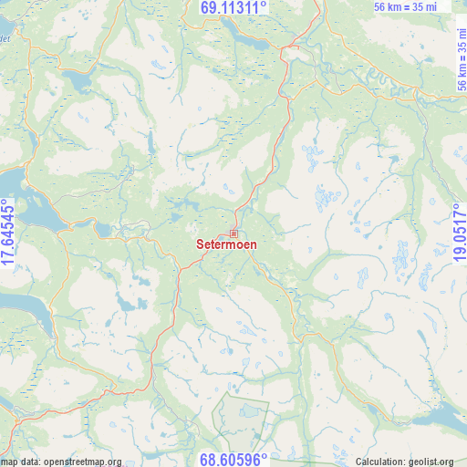 Setermoen on map