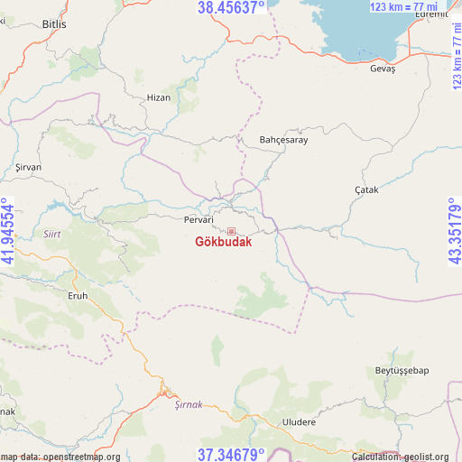 Gökbudak on map