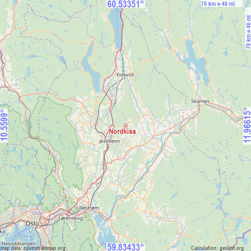 Nordkisa on map