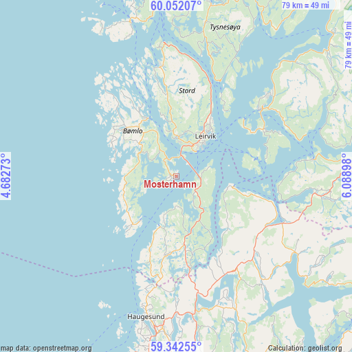 Mosterhamn on map