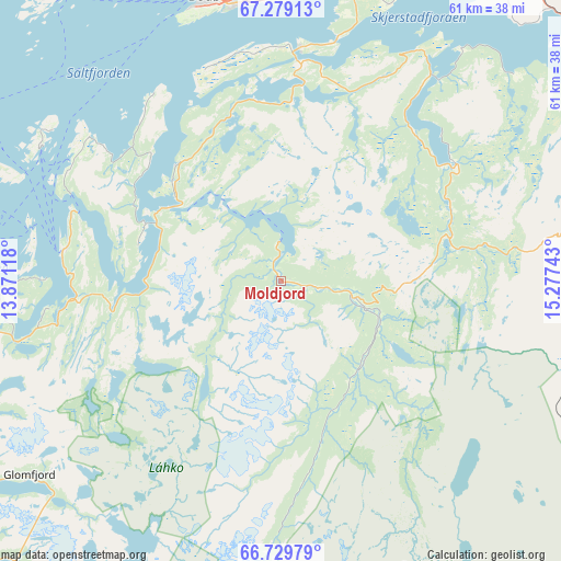 Moldjord on map