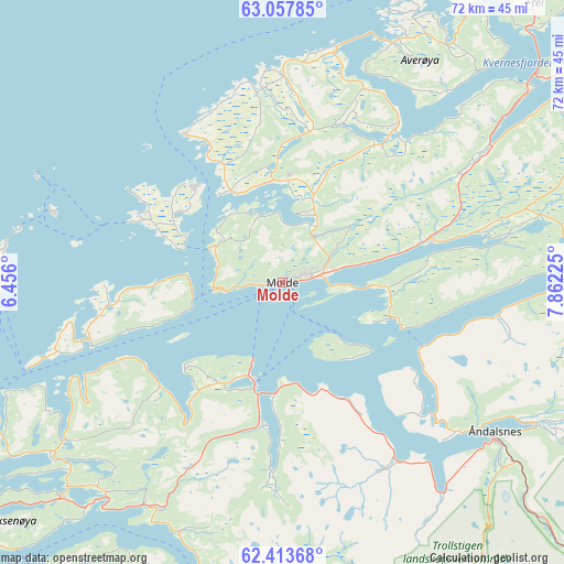 Molde on map