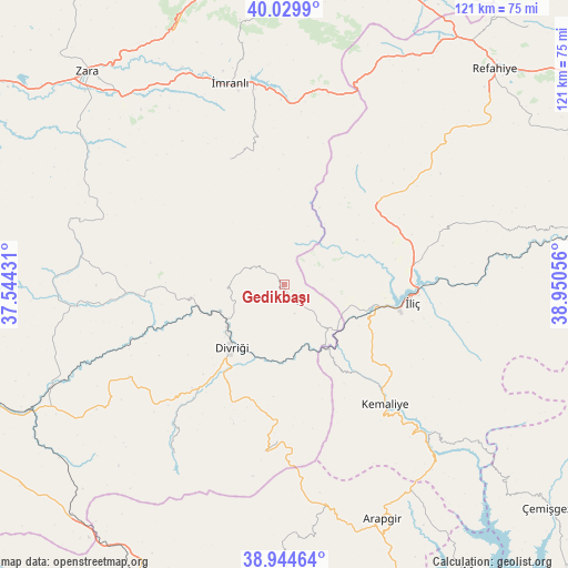 Gedikbaşı on map