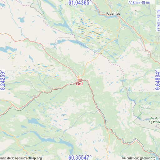 Gol on map
