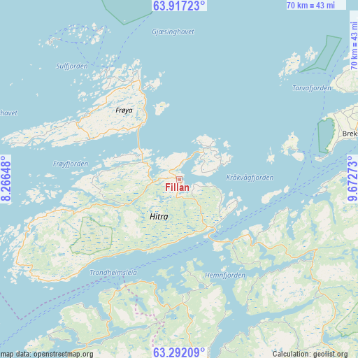 Fillan on map