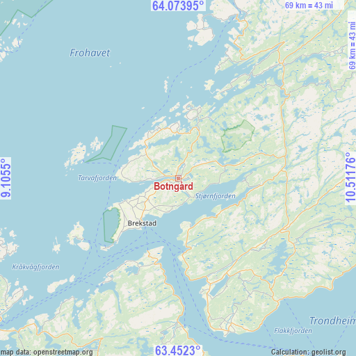 Botngård on map