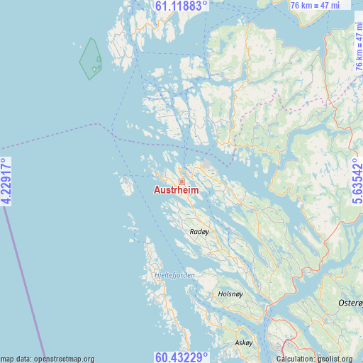 Austrheim on map