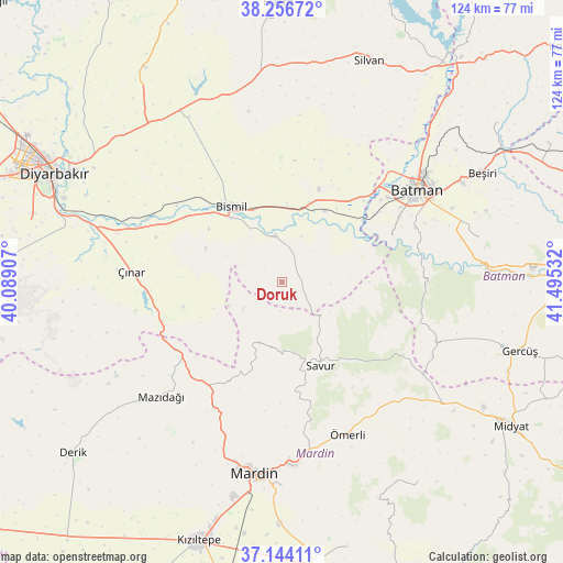 Doruk on map