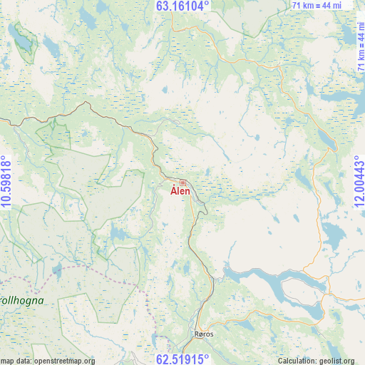 Ålen on map