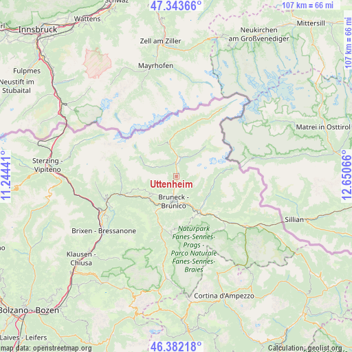 Uttenheim on map