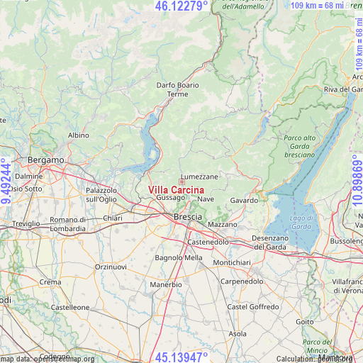 Villa Carcina on map