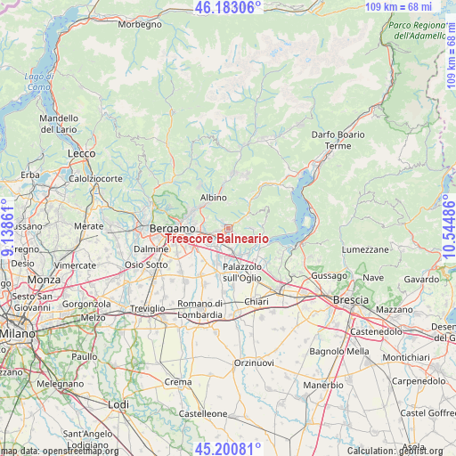 Trescore Balneario on map