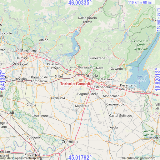 Torbole Casaglia on map