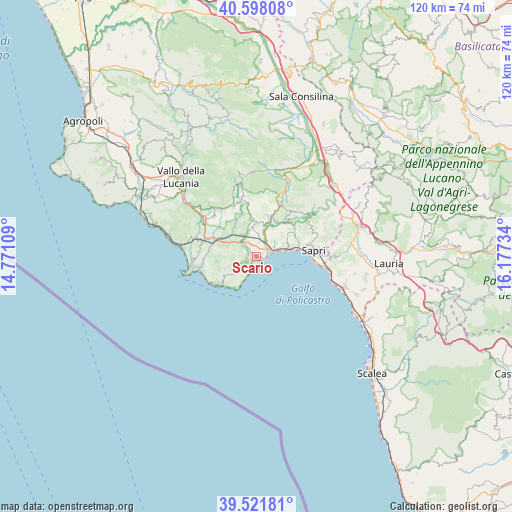 Scario on map