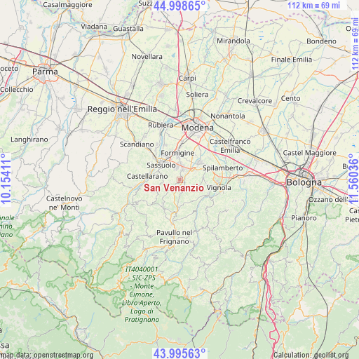 San Venanzio on map