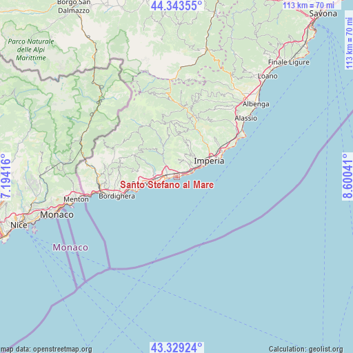 Santo Stefano al Mare on map