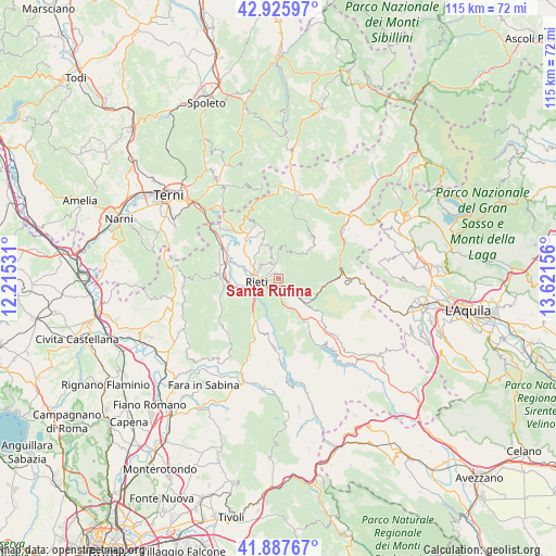 Santa Rufina on map