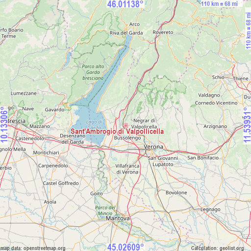 Sant'Ambrogio di Valpollicella on map