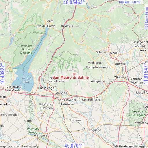 San Mauro di Saline on map