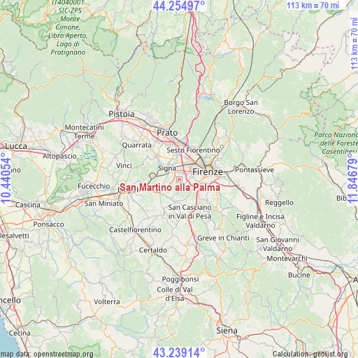 San Martino alla Palma on map